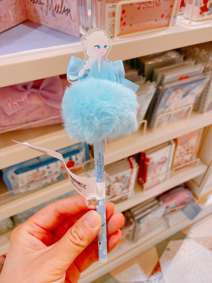 SHDL - Frozen Elsa Pom Pom & Ribbon Ballpoint Pen
