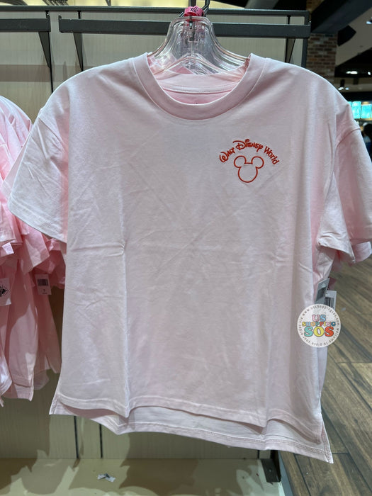 DLR/WDW - Park Map Light Pink Graphic Tee (Adult)