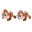 JDS - 2026 Chip & Dale ‘Flat Plush Toy Style’ Hair Clip Set