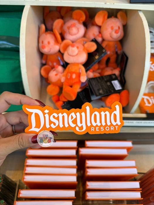 DLR/WDW - Logo Mania 2026 Park Hopper - Bright Orange Park Logo Magnet
