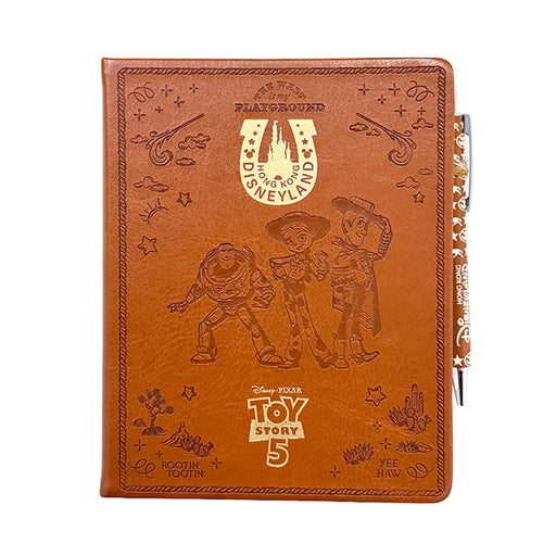HKDL - 2026 Toy Story 5 Woody PU Leather Notebook with Pen