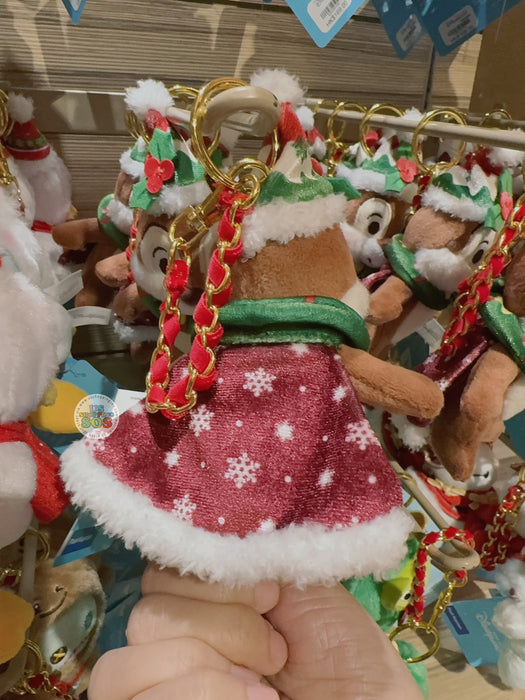 HKDL - 2025 Christmas Mickey & Friends x Chip Plush Keychain