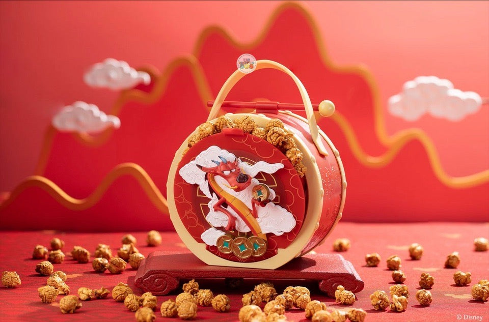 SHDL - Mickey & Friends Lunar New Year 2024 Collection x Mushu Popcorn Bucket (Release Date: Jan 18)