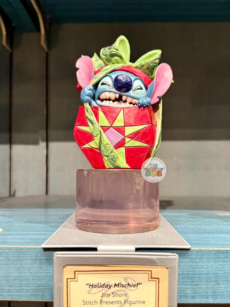 DLR/WDW - Jim Shore Stitch “Holiday Mischief” Figurine — USShoppingSOS
