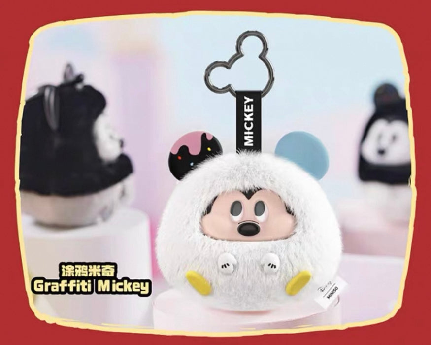 MINISO - Disney Mickey Mouse Fun Crash Vinyl Plush Keychain Series Mystery Blind Box