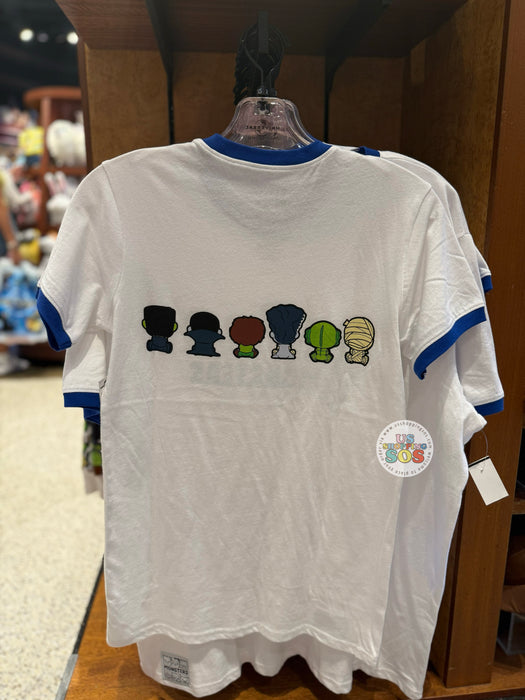 Universal Studios - Universal Bitty Monsters - All Characters White T-shirt (Adult)