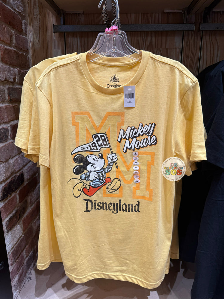 DLR/WDW - Mickey Mouse Since 1928 Pastel Yellow Graphic T-shirt (Adult)