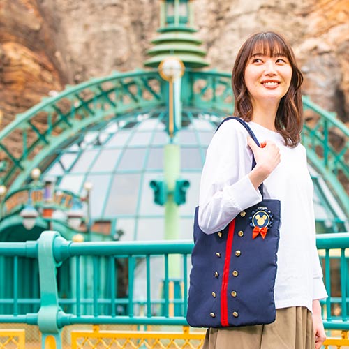 TDR - Tokyo Disney Resort Circulating Smiles Collection x Mickey Mouse "Cast Costume" Tote Bag (Release Date: Jun 22)