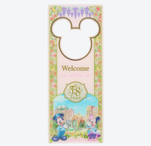 TDR - Fantasy Springs “Tokyo DisneySea Fantasy Springs Hotel” Collection x Mickey & Minnie Mouse Door Hanger Sign (Release Date: May 28)