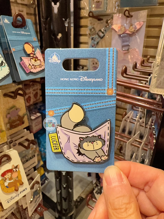 HKDL - Lucifer Cat in a Jean Pocket Pin