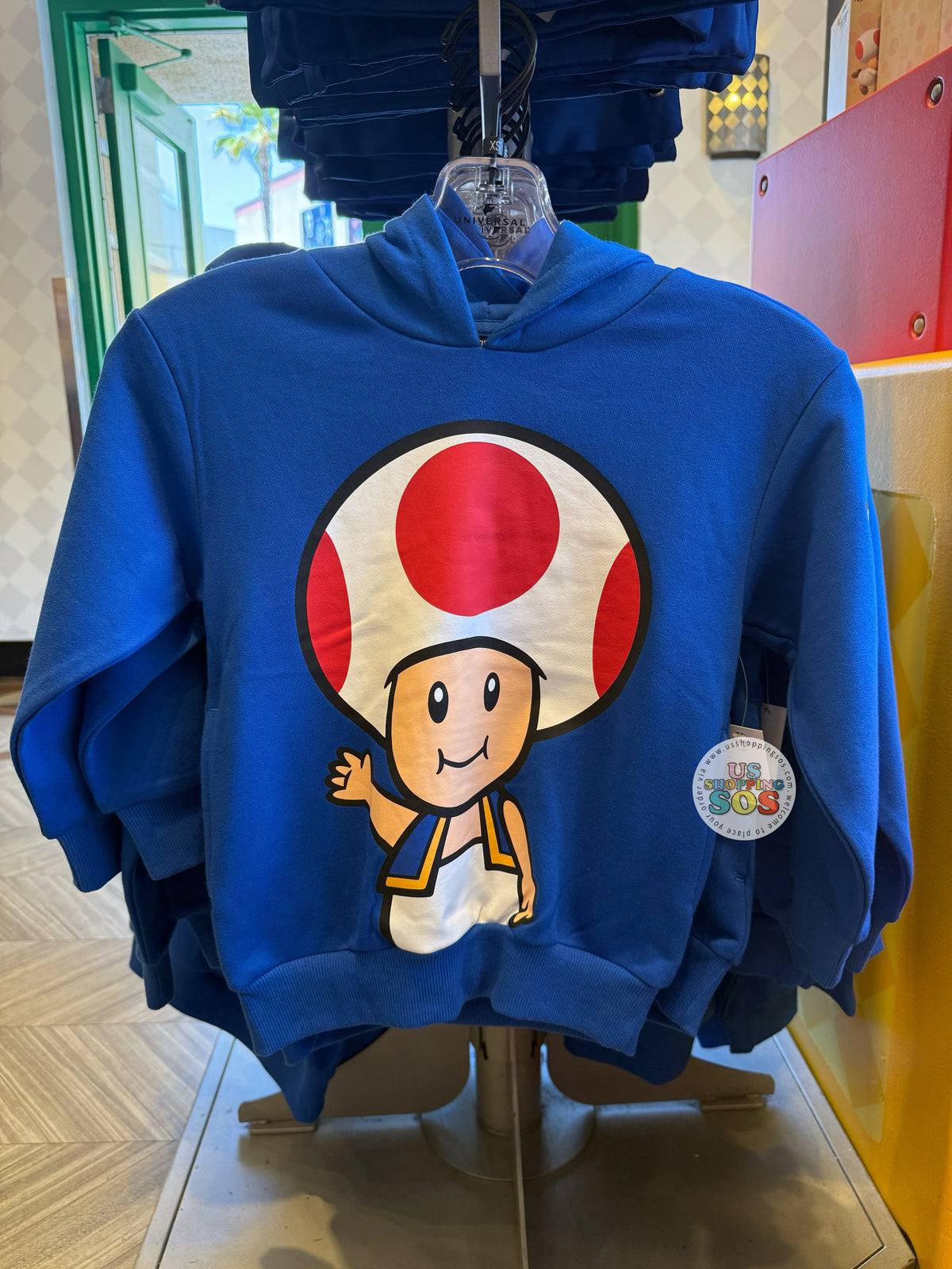 Universal Studios - Super Nintendo World - Toad Big Face Hoodie