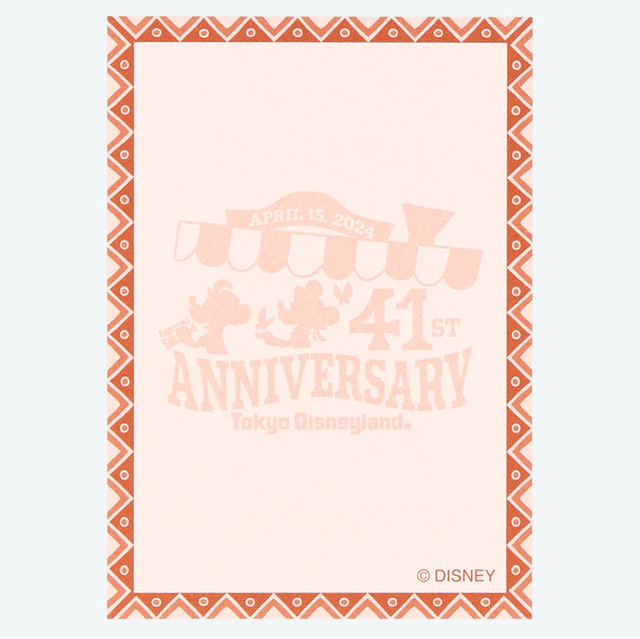 TDR - "Tokyo Disneyland 41st Anniversary" Collection x Masking Tape, Memo Note, Stickers & Case Set (Release Date: Apr 15)