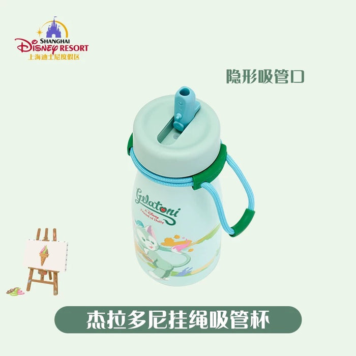 SHDL - Duffy & Friends Stainless Steel Bottle with Straw x Gelatoni