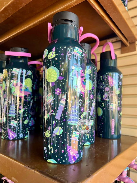 WDW - EPCOT International Festival of the Arts 2026 - Figment Corkcicle Stainless Steel Water Bottle 20oz