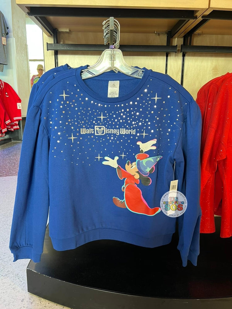WDW - Fantasia Sorcerer Mickey - “Walt Disney World” Blue Pullover (Youth)