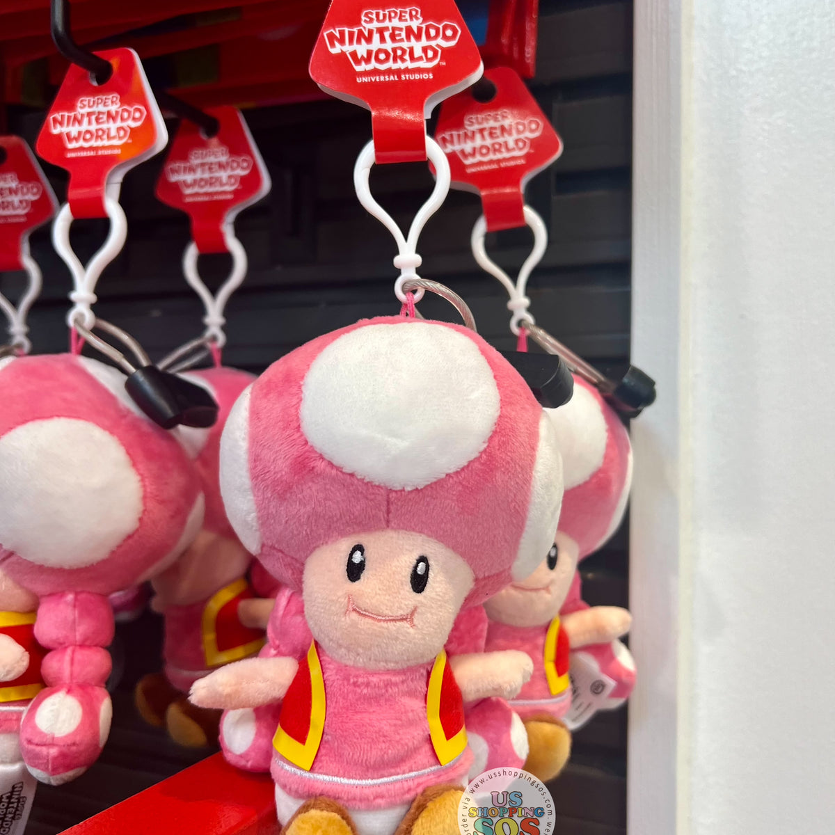 Universal Studios - Super Nintendo World - Toadette Plush Keychain