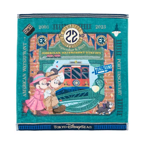 TDR - Tokyo Disney Sea 22nd Anniversary Celebration Collection - Mickey & Minnie Mouse, Figaro Mini Towel (Release Date: Sept 4)