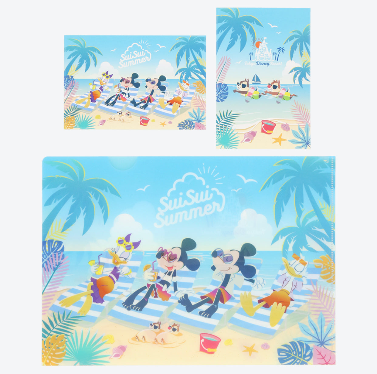 TDR - Sui Sui Summer Collection x Mickey & Friends Post Cards & Clear Folder Set (Release Date: June 13, 2024)