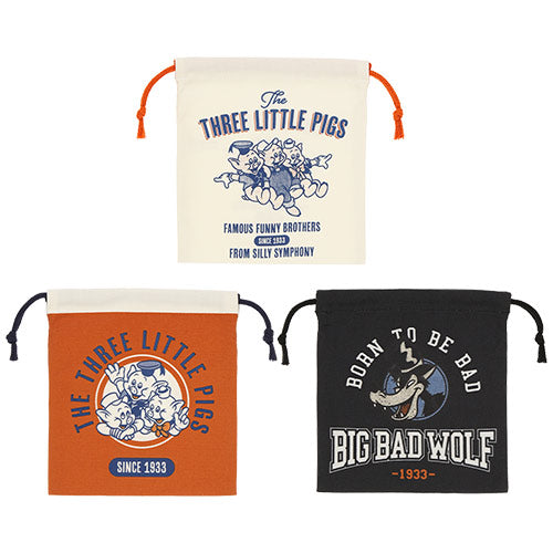 TDR - "The Three Little Pigs" Collection x Drawstring Bags Set (Release Date: Dec 26)