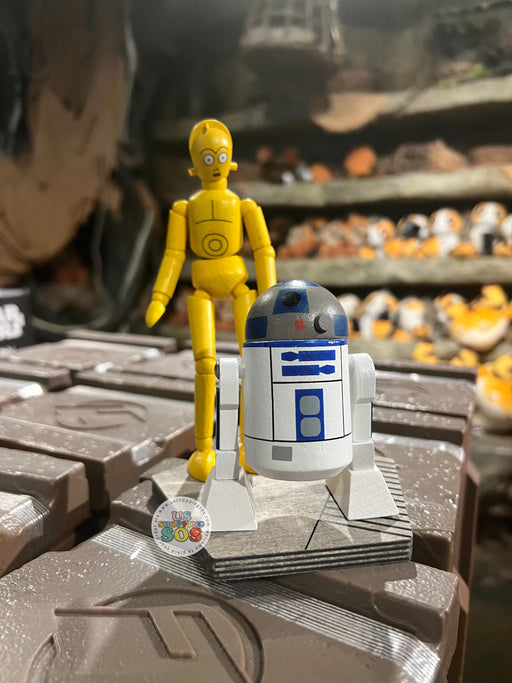 DLR/WDW - Star Wars Galaxy’s Edge R2-D2 & C-3PO Wooden Figure