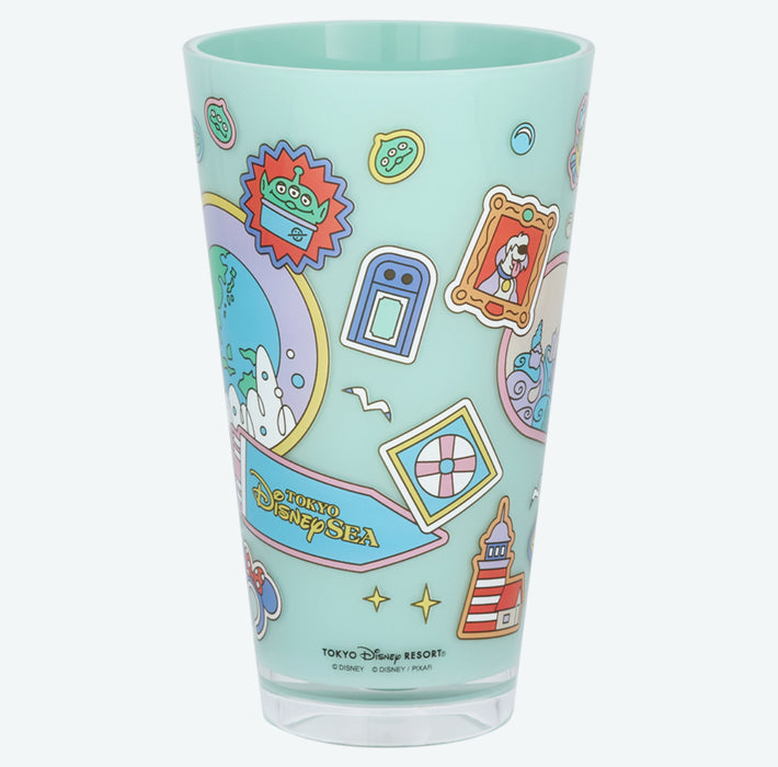 TDR - Tokyo Disney Resort "Park Map Motif" Pastel Color Collection - Donald & Daisy Duck Plastic Tumbler (Release Date: Dec 11, 2025)