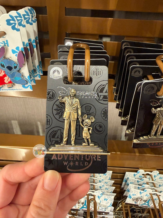 DLP - 2026 Disneyland Paris Disney Adventure World Walt & Mickey "Partner" Pin Badge