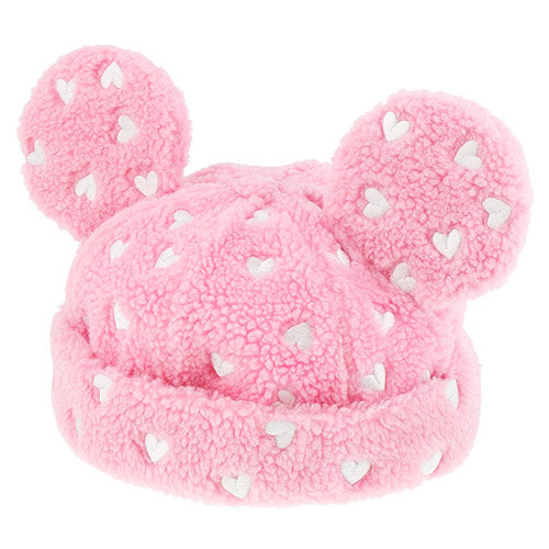 RARE*Tokyo Disney Resort Winter Fluffy Mickey Ear Hat - Women's