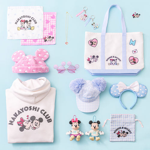 TDR - Mickey & Minnie Mouse "Nakayoshi Club" Collection x Minnie Mouse "Heart Pattern" Sequin Ear Headband (Release Date: Feb 1)