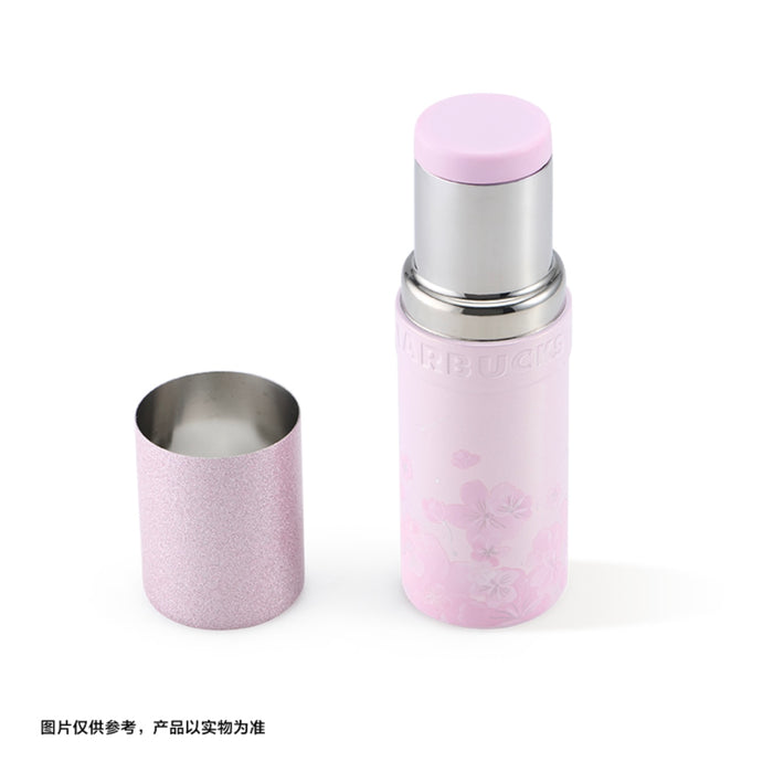 Starbucks China - Twilight Sakura 2026 - 13S. Cherry Blossom Crystal Glitter Stainless Steel Cup 310ml