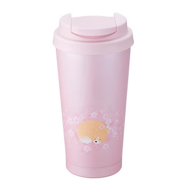 Starbucks Hong Kong - 2026 Cherry Blossom ‘Nap Under the Willow’ Collection x Corgi Keji Huami Stainless Steel Cup 473 ml