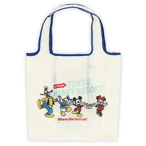 TDR - "Let's go to Tokyo Disney Resort" Collection x Mickey & Friends Foldable Eco/Shopping Bag (Release Date: April 25)