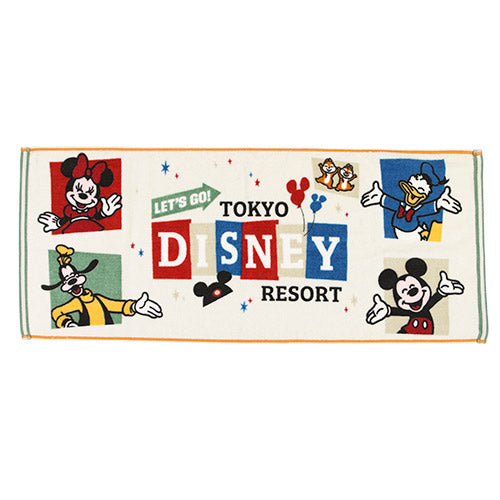 TDR - "Let's go to Tokyo Disney Resort" Collection x Mickey & Friends Face Towel (Release Date: April 25)