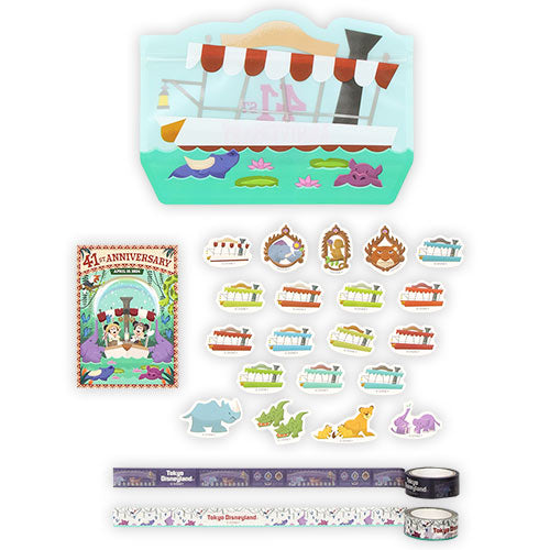 TDR - "Tokoy Disneyland 41st Anniversary" Collection x Masking Tape, Memo Note, Stickers & Case Set (Release Date: Apr 15)