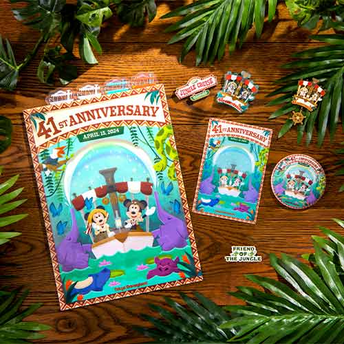 TDR - "Tokyo Disneyland 41st Anniversary" Collection x Mickey & Minnie Mouse Pin Badge (Release Date: Apr 15)