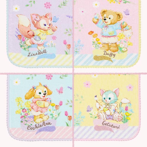 TDR - Duffy & Friends "Come Find Spring!" Collection x Mini Towels Set (Releaes Date: Apr 1)