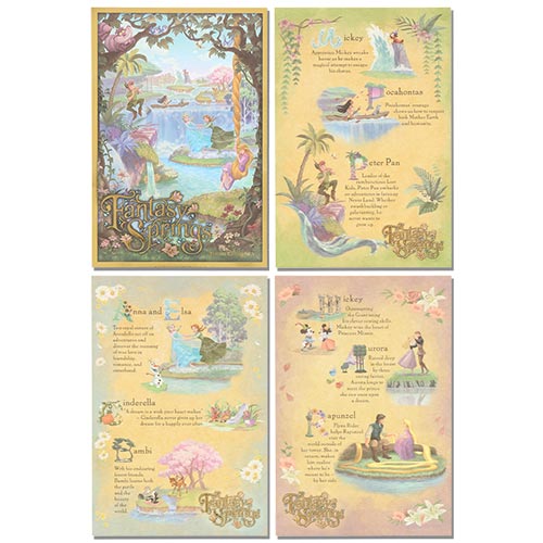 TDR - Fantasy Springs Theme Collection x Post Cards Set (Release Date: May 28)