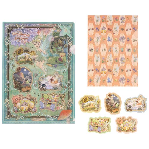 TDR - Fantasy Springs "Fairy Tinkerbell's Busy Buggy" Collection x Clear Holder & Stickers Set (Release Date: May 28)