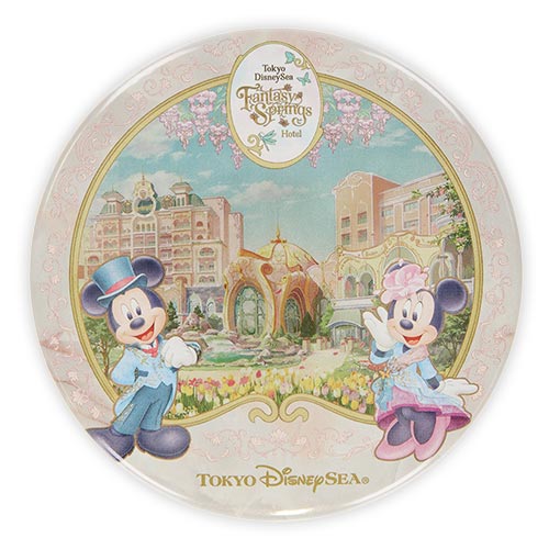 TDR - Fantasy Springs “Tokyo DisneySea Fantasy Springs Hotel” Collection x Mickey & Minnie Mouse Button Badge (Release Date: May 28)