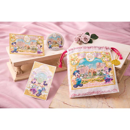 TDR - Fantasy Springs “Tokyo DisneySea Fantasy Springs Hotel” Collection x Mickey & Minnie Mouse Button Badge