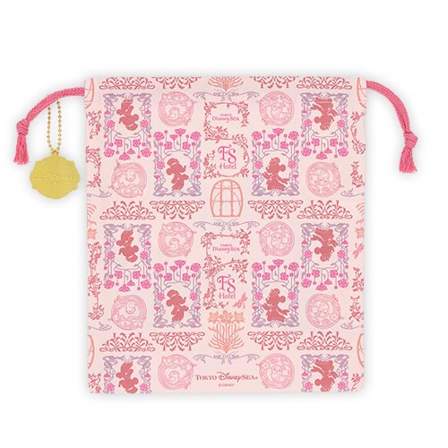 TDR - Fantasy Springs “Tokyo DisneySea Fantasy Springs Hotel” Collection x Mickey & Minnie Mouse Drawstring Bag (Release Date: May 28)