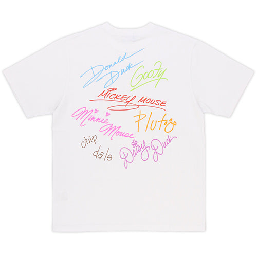 TDR - Mickey & Friends with Signatures "Tokyo Disney Resort" T Shirt for Adults (Release Date: June 13, 2024)