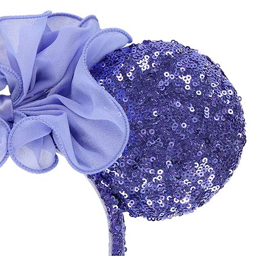 TDR - Minnie Mouse Tight Chiffon Ribbon Purple Sequin Ear Headband (Release Date: May 16, 2024)