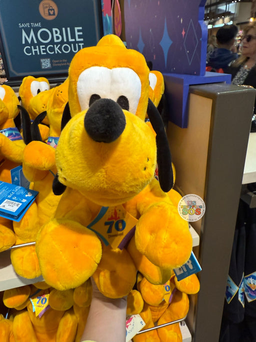 DLR - Disneyland 70th Celebration - Pluto Plush Toy