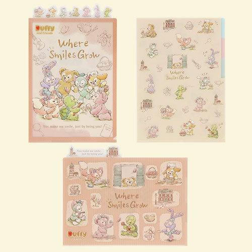 TDR - Duffy & Friends "Where Smiles Grow" Collection x Clear Folder Set (Release Date: July 1, 2024)