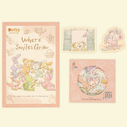 TDR - Duffy & Friends "Where Smiles Grow" Collection x Post Card & Stickers Set (Release Date: July 1, 2024)