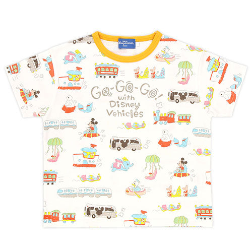 TDR - "Go-Go-Go! with Disney Vehicles" Collection x T Shirt for Kids (Release Date: July 11, 2024)