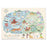 TDR - Tokyo Disney Resort "Park Map Motif" Collection - Post Card (Release Date: July 11, 2024)