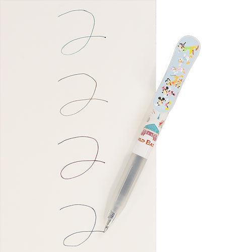 TDR - Tokyo Disney Resort "Park Map Motif" Collection - Zebra Sarasa Clip Ballpoint Pens Set (Release Date: July 11, 2024)