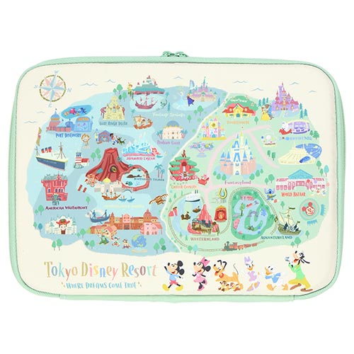 TDR - Tokyo Disney Resort "Park Map Motif" Collection - Stationary Case (Release Date: July 11, 2024)