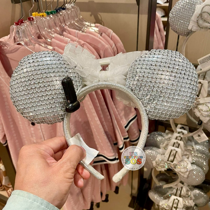 DLR/WDW - Minnie Crystal Clear Bling Bling Ear Headband